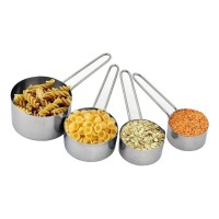 Metal Paslanmaz Ölçü Kaşıkları Ölçek Seti 4 Lü