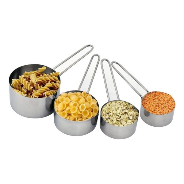 Metal Paslanmaz Ölçü Kaşıkları Ölçek Seti 4 Lü