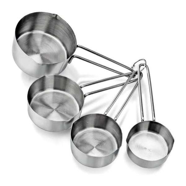 Metal Paslanmaz Ölçü Kaşıkları Ölçek Seti 4 Lü