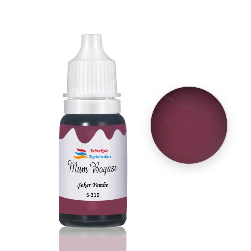 Mum Boyası Sıvı Pigment Boya 20 ML Şeker Pembe - S310 Mum Boyası Sıvı Pigment Boya 20 ML Şeker Pembe - S310