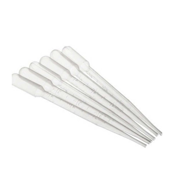 Pastör Damlalık 3 ml  Pipet Tek Kullanımlık Şeffaf  (6 Adet)