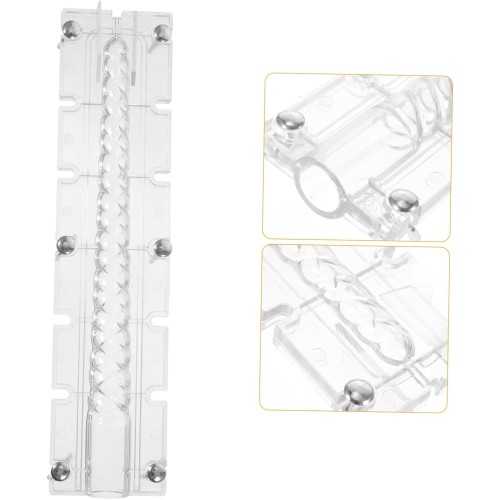 Poli Karbon Mum Kalıbı Şamdanlık  Uzun  Burgulu 31 CM