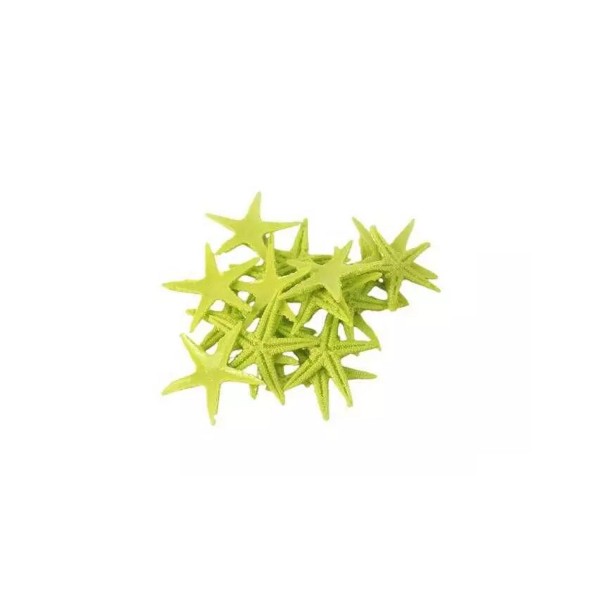 Polyester Deniz Yıldızı Minik Boy  0.5 CM- 1.5 CM (100 Adet)  Sarı
