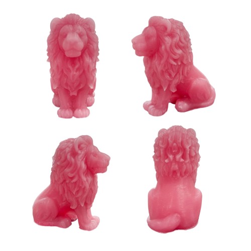 Silikon 3D Aslan Figürü Mum Kalıbı