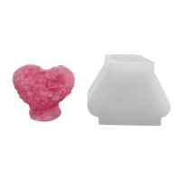 Silikon 3D Ayaklı Pıtırcıklı Love Yazılı Kalp Mum Kalıbı Silikon 3D Ayaklı Pıtırcıklı Love Yazılı Kalp Mum Kalıbı