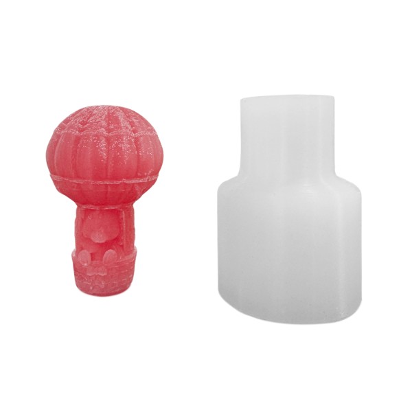 Silikon 3D Balon İçinde Minik Ayıcık Mum Kalıbı Silikon 3D Balon İçinde Minik Ayıcık Mum Kalıbı
