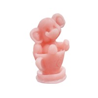 Silikon 3D Fincanın İçine Oturmuş Sevimli Fil Mum Kalıbı Silikon 3D Fincanın İçine Oturmuş Sevimli Fil Mum Kalıbı
