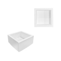 Silikon 3D Kare Taş Tozu Saksı ve Mumluk Kalıbı Silikon 3D Kare Taş Tozu Saksı ve Mumluk Kalıbı
