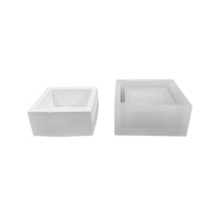 Silikon 3D Kare Taş Tozu Saksı ve Mumluk Kalıbı Silikon 3D Kare Taş Tozu Saksı ve Mumluk Kalıbı