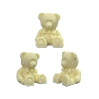 Silikon 3D Kurdeleli Sevimli Ayıcık Mum Kalıbı