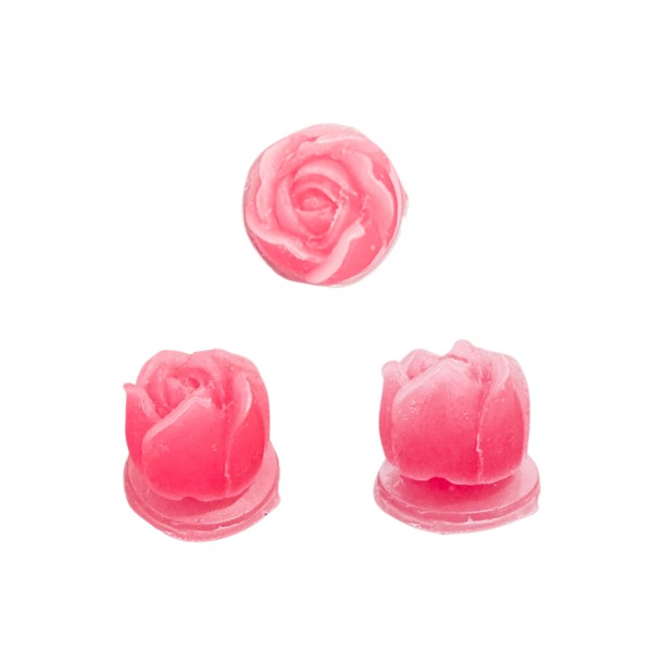 Silikon 3D Mini Süslemelik Gül Mum Kalıbı