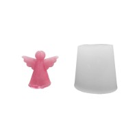 Silikon 3D Sade Minimalist Melek Mum Kalıbı