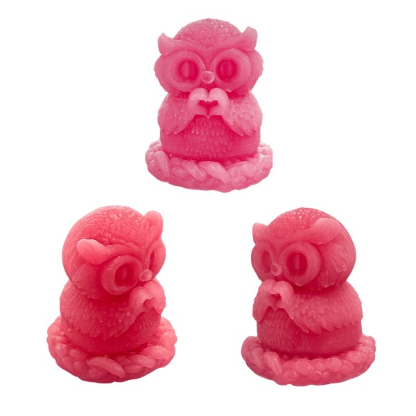 Silikon 3D Sevimli Kalp Yapan Baykuş Mum Kalıbı Silikon 3D Sevimli Kalp Yapan Baykuş Mum Kalıbı