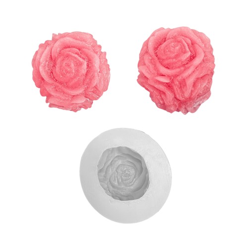 Silikon 3D Silindir Gül Buketi Mum Kalıbı Silikon 3D Silindir Gül Buketi Mum Kalıbı