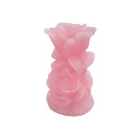 Silikon 3D Vazo Formlu Gül Mum Kalıbı Silikon 3D Vazo Formlu Gül Mum Kalıbı