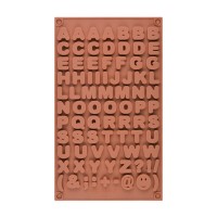 Silikon Bubble Alfabe Harfleri Çikolata Kalıbı 2 CM