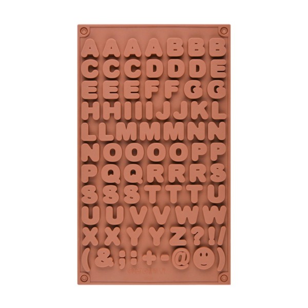 Silikon Bubble Alfabe Harfleri Çikolata Kalıbı 2 CM