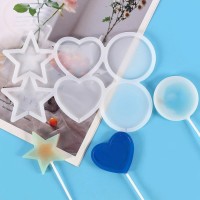 Silikon Çok Şekilli Lolipop Kalıbı (Yıldız, Yuvarlak, Daire) - Şeker & Çikolata Kalıbı Silikon Çok Şekilli Lolipop Kalıbı (Yıldız, Yuvarlak, Daire) - Şeker & Çikolata Kalıbı