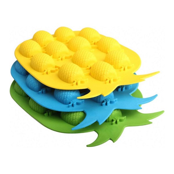 Silikon Çoklu Ananas Çikolata Ve Jelibon Kalıbı 12 Li Silikon Çoklu Ananas Çikolata Ve Jelibon Kalıbı 12 Li