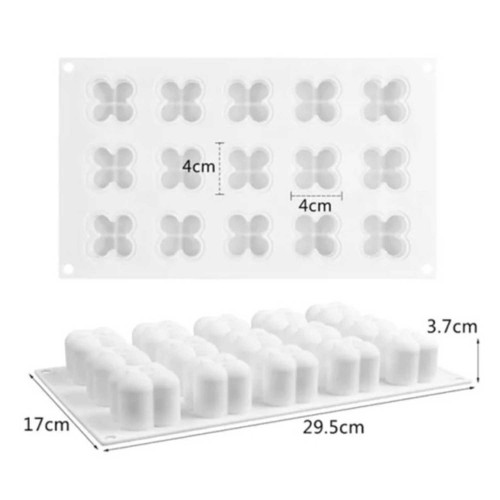 Silikon Çoklu Bubble Mum Kalıbı 15 Li Küçük Boy