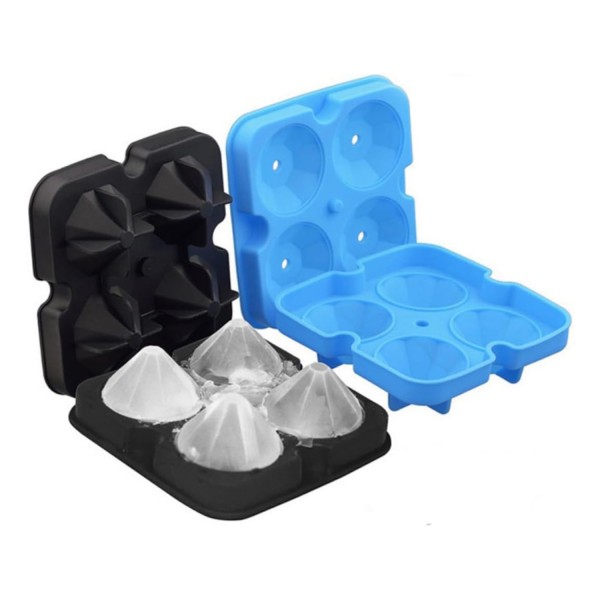 Silikon Elmas Buz Kalıbı 4 Lü
