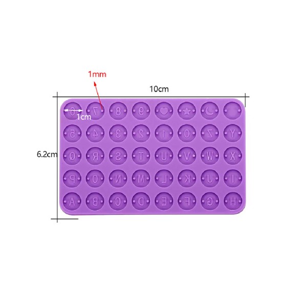 Silikon Epoksi Bileklik Kolye Tespih Harf Pulu Kalıbı