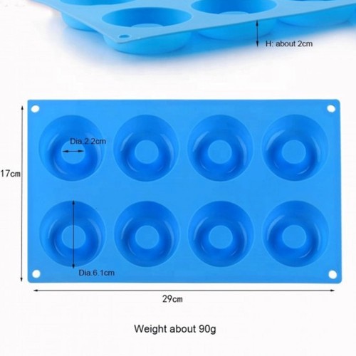 Silikon Kalıp Donut Kek Kurabiye Ve Çikolat Kalıbı BT-091