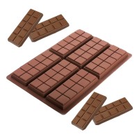 Silikon Kalıp Dubai Çikolata Bar ve Kek Kare Desenli Tablet Dubai Çikolata Kalıbı 6 Lı Silikon Kalıp Dubai Çikolata Bar ve Kek Kare Desenli Tablet Dubai Çikolata Kalıbı 6 Lı
