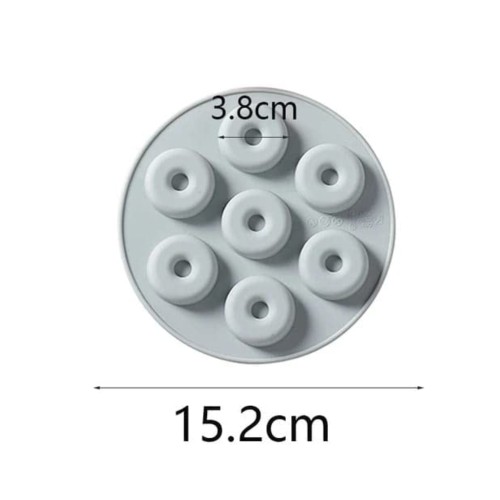 Silikon Mini Donut Çikolata Ve Jelibon Kalıbı 7 Li Silikon Mini Donut Çikolata Ve Jelibon Kalıbı 7 Li