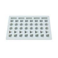 Silikon Minyatür Geometrik Şekiller Haribo Çikolata Ve Jelibon Kalıbı