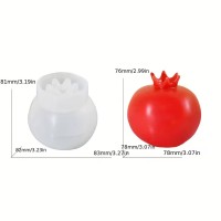 Silikon Mum 3D Nar Model Sabun Beton Ve Taş Tozu Kalıbı