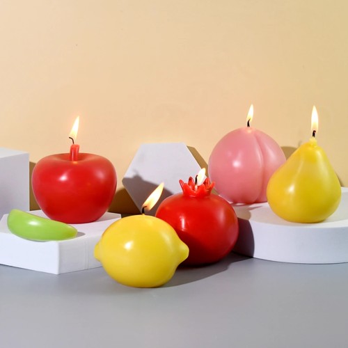 Silikon Mum 3D Nar Model Sabun Beton Ve Taş Tozu Kalıbı