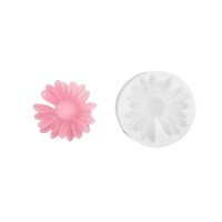 Silikon Tek Yaprağı Olmayan Mini Papatya Mum Kalıbı