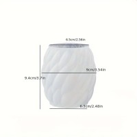 Silikon Mum Yağmur Damlası Şekilli Orta Boy 3D Geometrik Kavisli Sütun Sabun Kalıbı