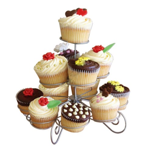 Metal Cupcake Standı 3 Katlı / 13'Lü Kek Standı
