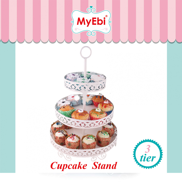 Metal Cupcake Standı 3 Katlı Kek Standı