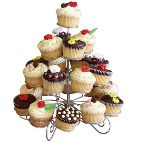 Metal Cupcake Standı 4 Katlı / 23'Lü Kek Standı