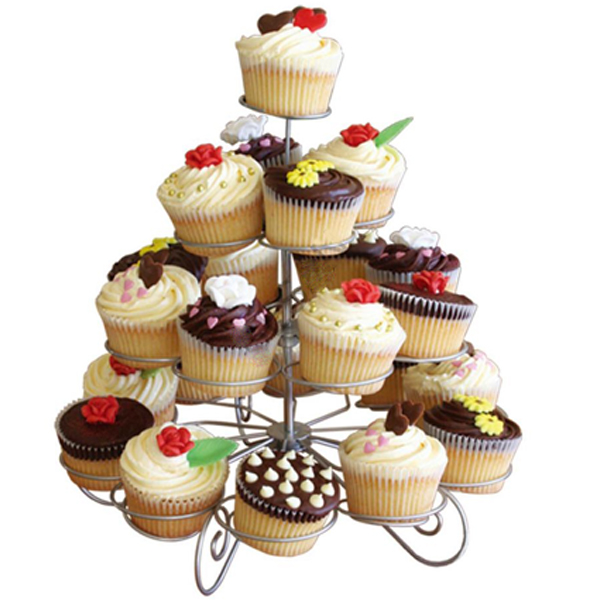 Metal Cupcake Standı 4 Katlı / 23'Lü Kek Standı