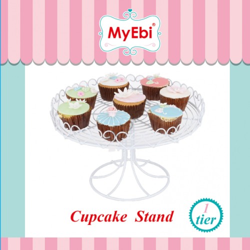 Metal Cupcake Standı Beyaz Kek Standı