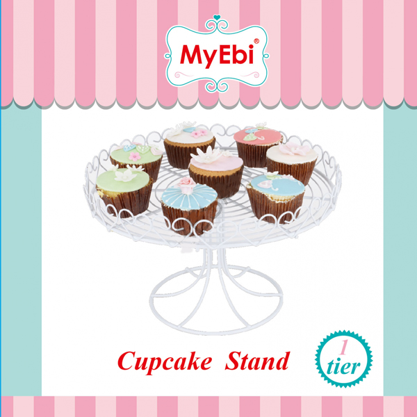 Metal Cupcake Standı Beyaz Kek Standı