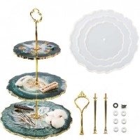 Epoksi Silikon Cupcake Standı Kalıp Yuvarlak 3 Lü Kek Standı E209 Epoksi Silikon Cupcake Standı Kalıp Yuvarlak 3 Lü Kek Standı E209