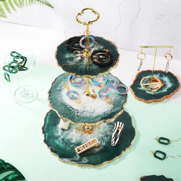 Epoksi Silikon Cupcake Standı Kalıp Yuvarlak 3 Lü Kek Standı E209 Epoksi Silikon Cupcake Standı Kalıp Yuvarlak 3 Lü Kek Standı E209