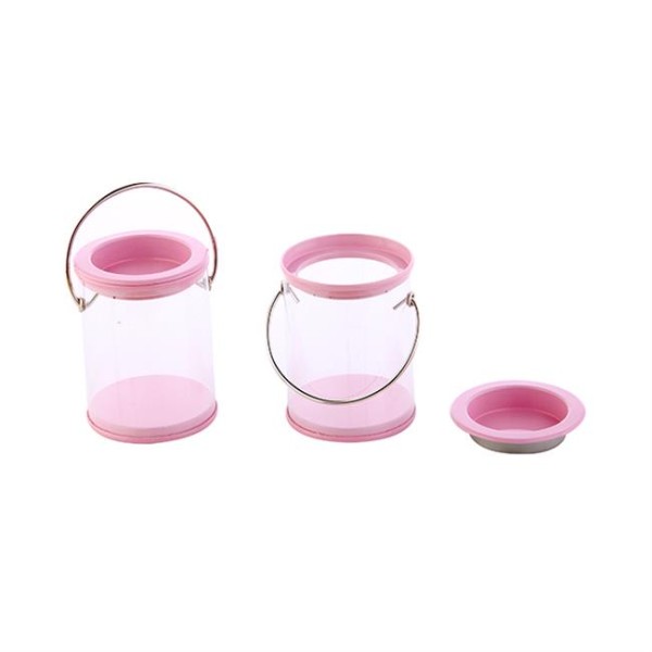 Kova Metal Kapaklı (10 Adet)  Pembe