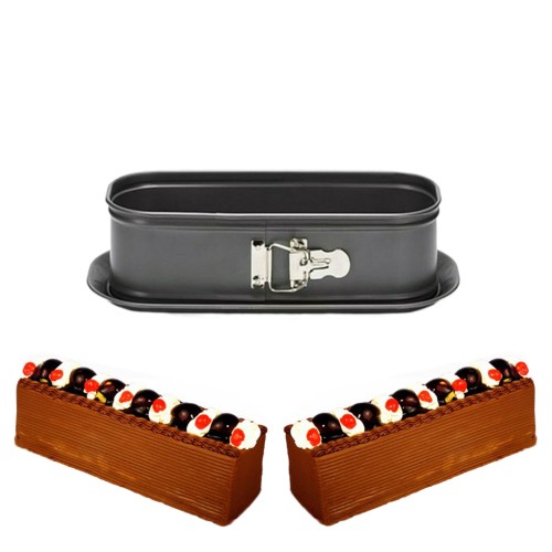 Kelepçeli Pasta Kek Kalıbı Baton Altı Çıkabilen 10X30X7 CM