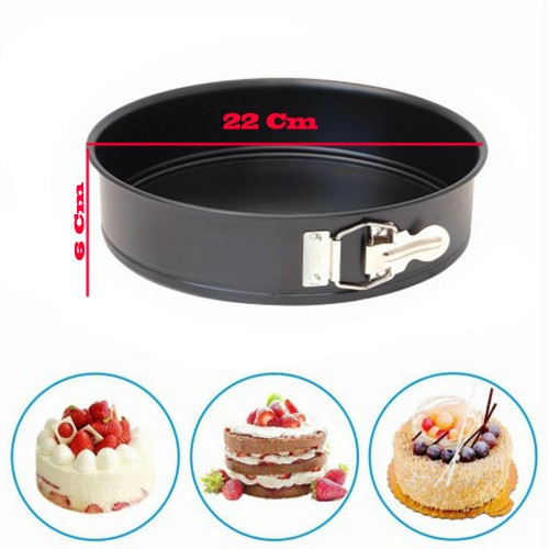 Patisse Yuvarlak Kelepçeli Altı Çıkan Pasta Kek Kalıbı 6.5X22 CM