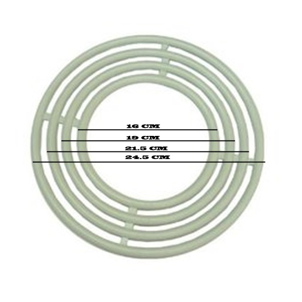 Plastik  Makrome Nakış El Ve  İşi Kasnağı   4 Lü Set