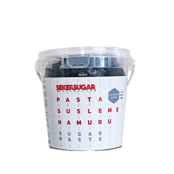 Şeker Sugar Şeker Hamuru Pasta Süsleme Hamuru 500 Gr Siyah Şeker Sugar Şeker Hamuru Pasta Süsleme Hamuru 500 Gr Siyah