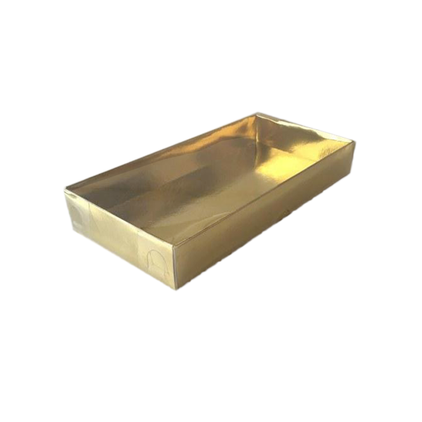 Asetat Kapaklı Karton Kutu 20X10X3 (25 Adet) Gold Asetat Kapaklı Karton Kutu 20X10X3 (25 Adet) Gold