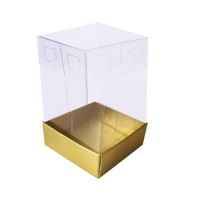 Asetat Kutu Altı Karton 5X5X8 CM (50 Adet) Gold Asetat Kutu Altı Karton 5X5X8 CM (50 Adet) Gold