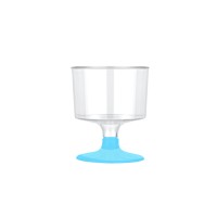 Ayaklı Shot Bardağı Küçük Plastik Kadeh 50 ML (6 Adet) Mavi Ayaklı Shot Bardağı Küçük Plastik Kadeh 50 ML (6 Adet) Mavi